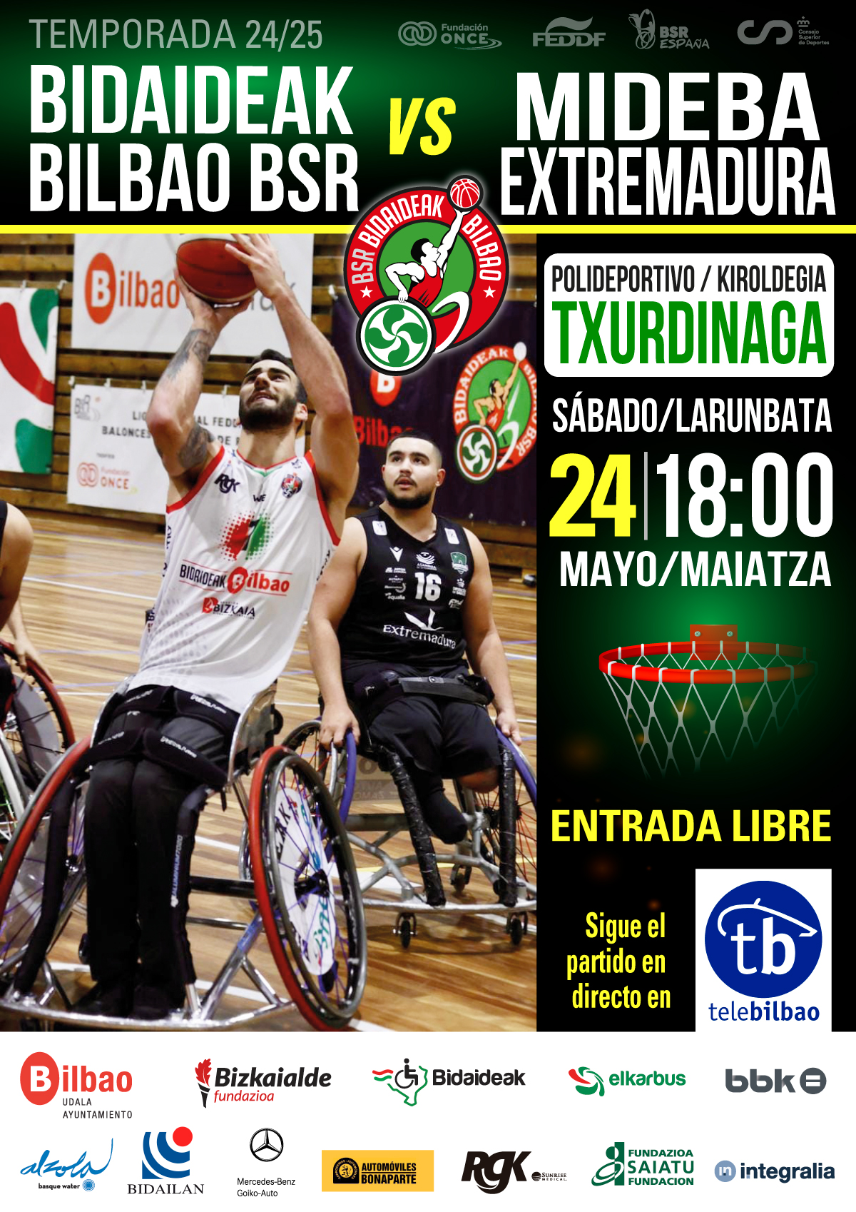 Bilbao BSR Vs Mideba Badajoz